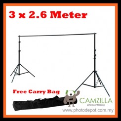 Camzilla BGS-326 Background Package Kit (3 x 2.6M) Free Carry Bag